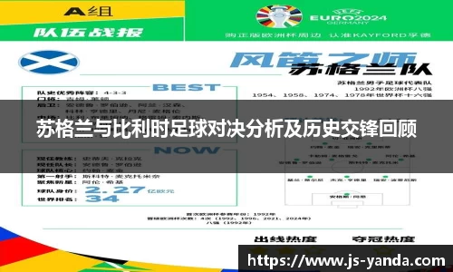 苏格兰与比利时足球对决分析及历史交锋回顾